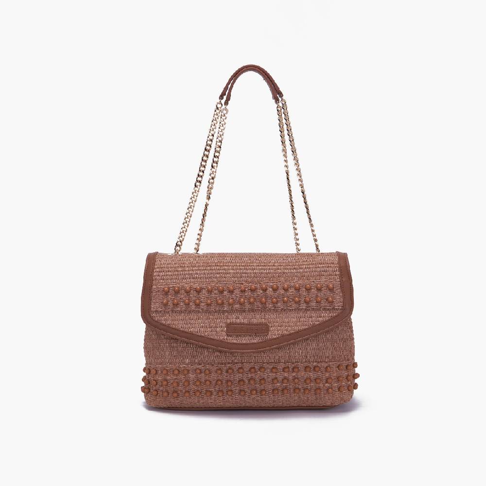 La Carrie BORSA A SPALLA MALIBU CUOIO