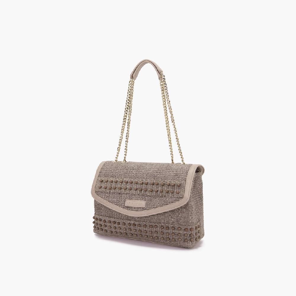 La Carrie BORSA A SPALLA MALIBU IVORY In Vendita