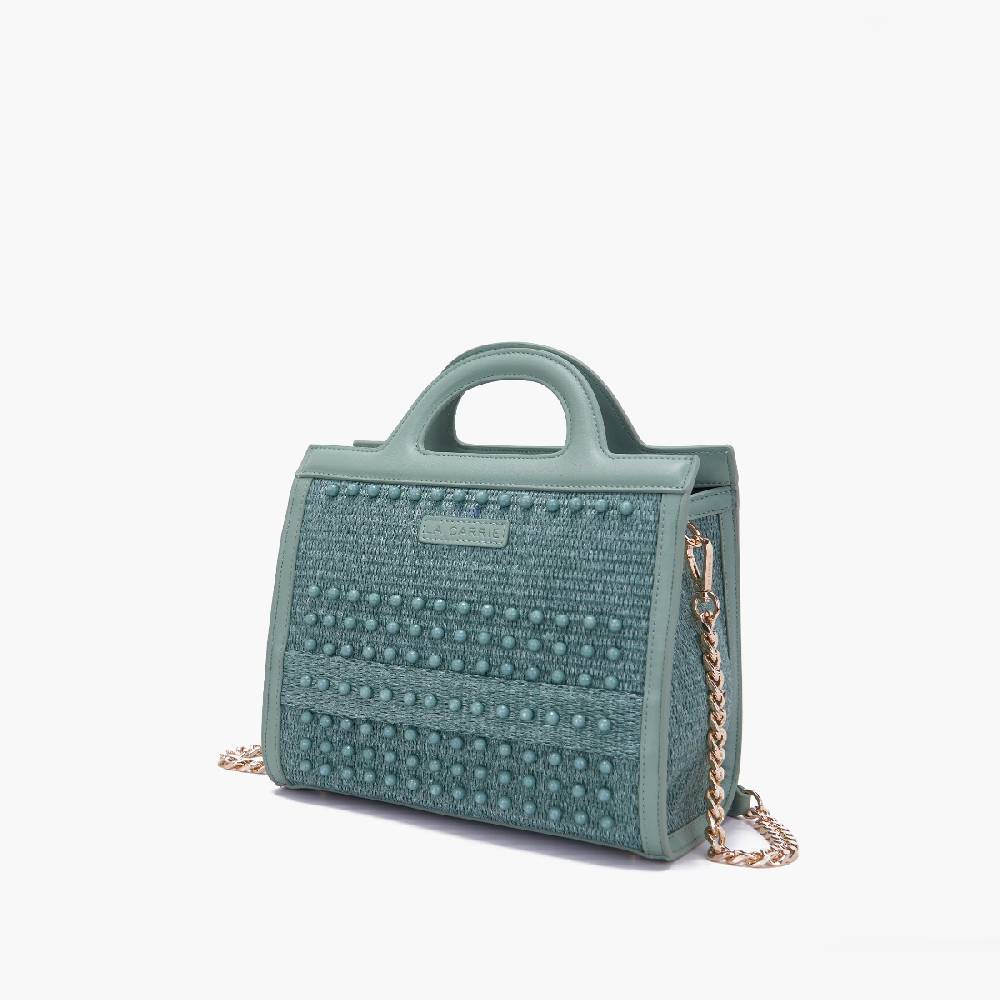 La Carrie BORSA SHOPPING MALIBU GREEN Spedizione Gratuita
