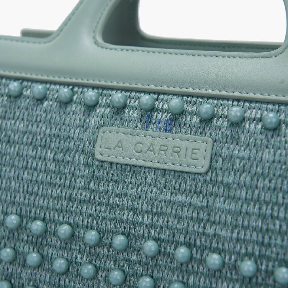 La Carrie BORSA SHOPPING MALIBU GREEN Spedizione Gratuita