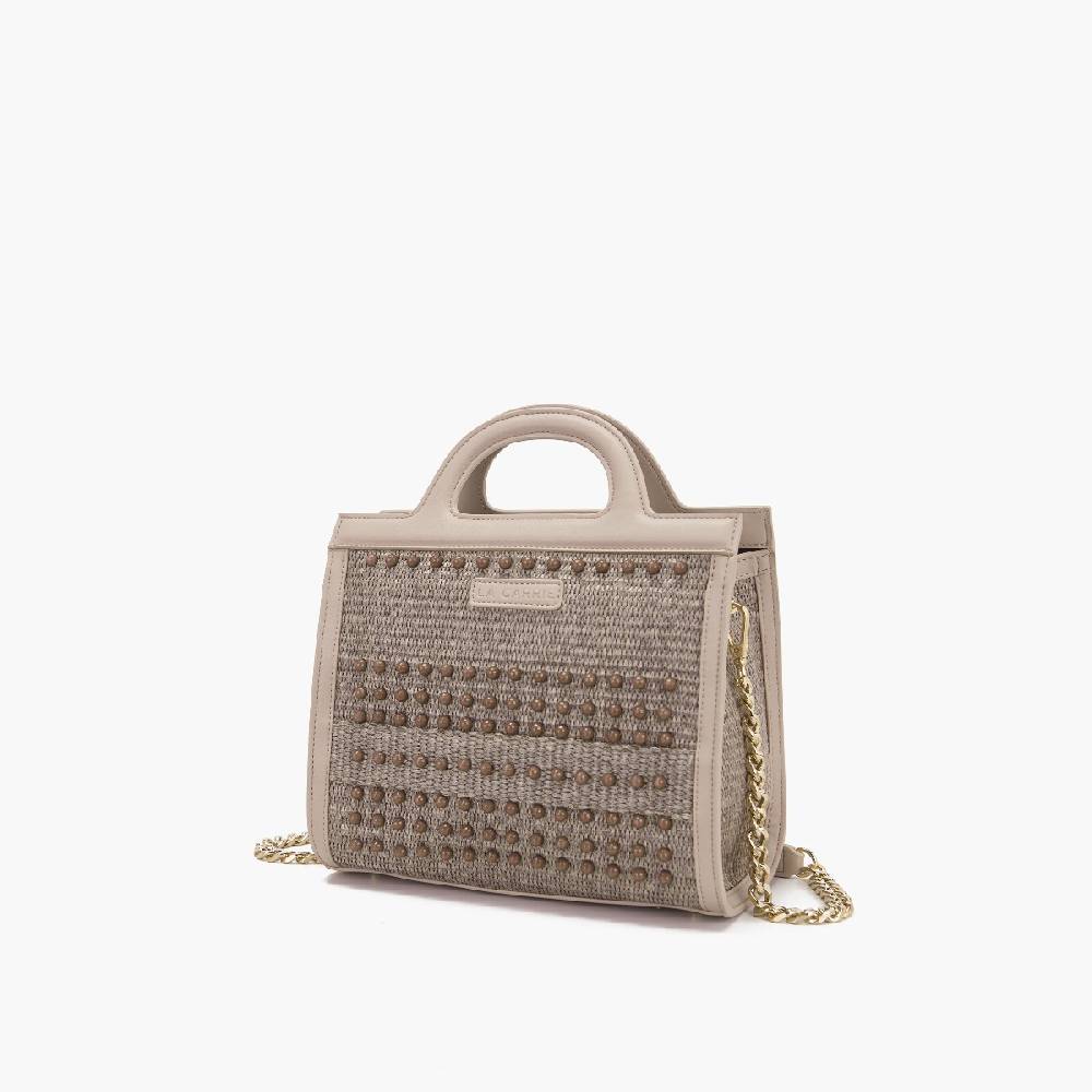 La Carrie BORSA SHOPPING MALIBU IVORY Pezzi Unici