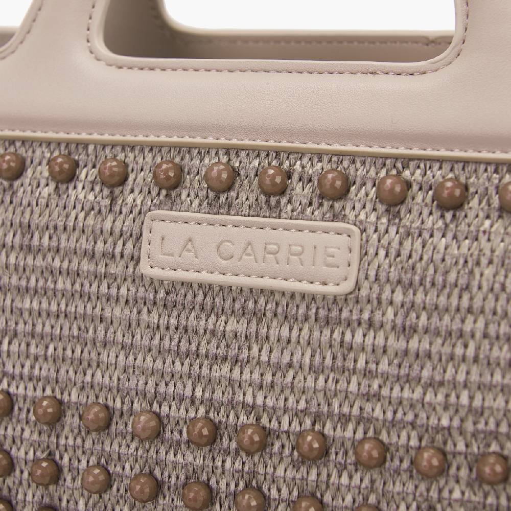 La Carrie BORSA SHOPPING MALIBU IVORY Pezzi Unici