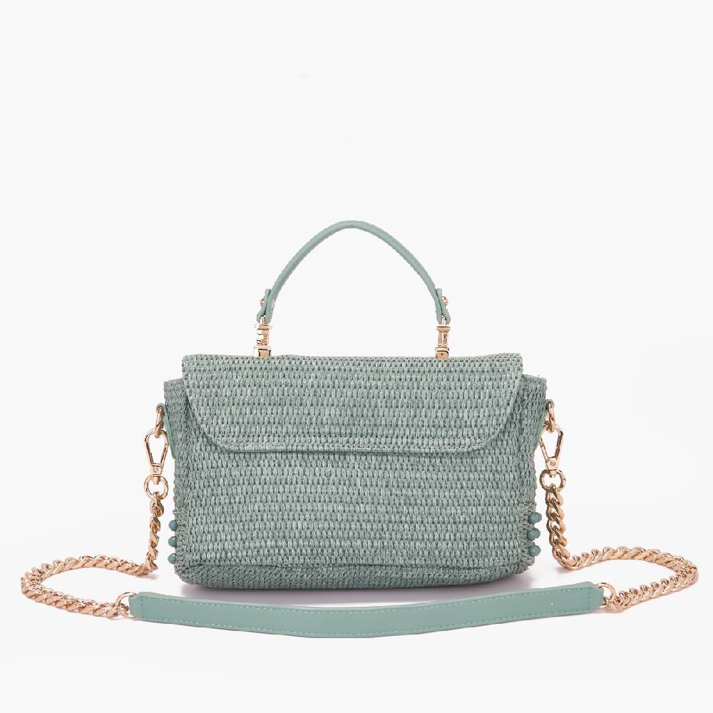 La Carrie BORSA A MANO MALIBU GREEN Consegna Veloce