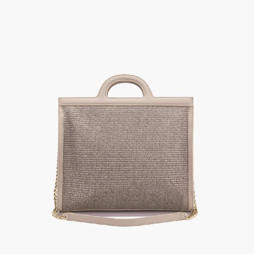 La Carrie BORSA SHOPPING MALIBU IVORY Saldi