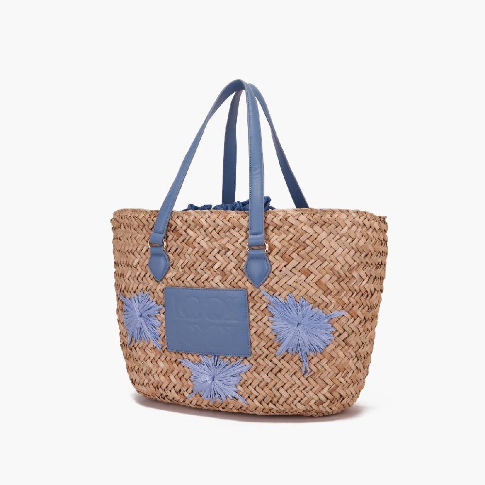 La Carrie BORSA SHOPPING SEASALT JEANS Nuova