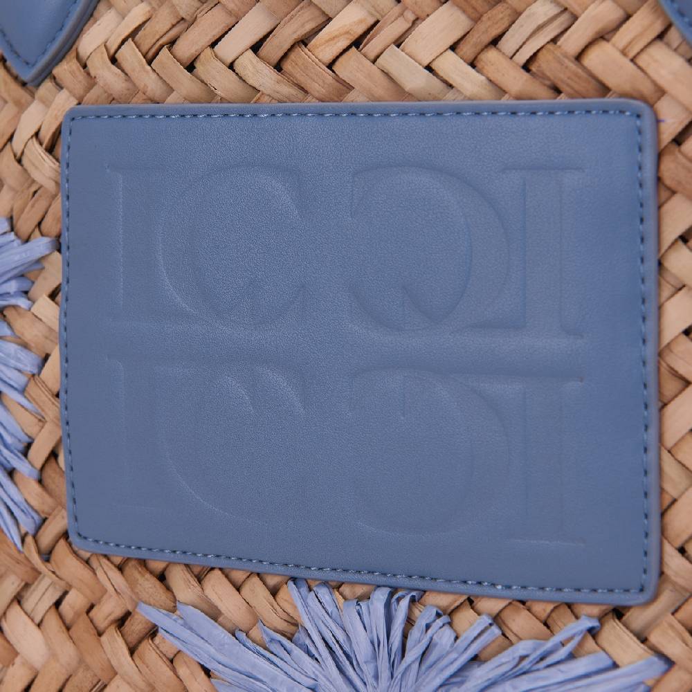La Carrie BORSA SHOPPING SEASALT JEANS Nuova