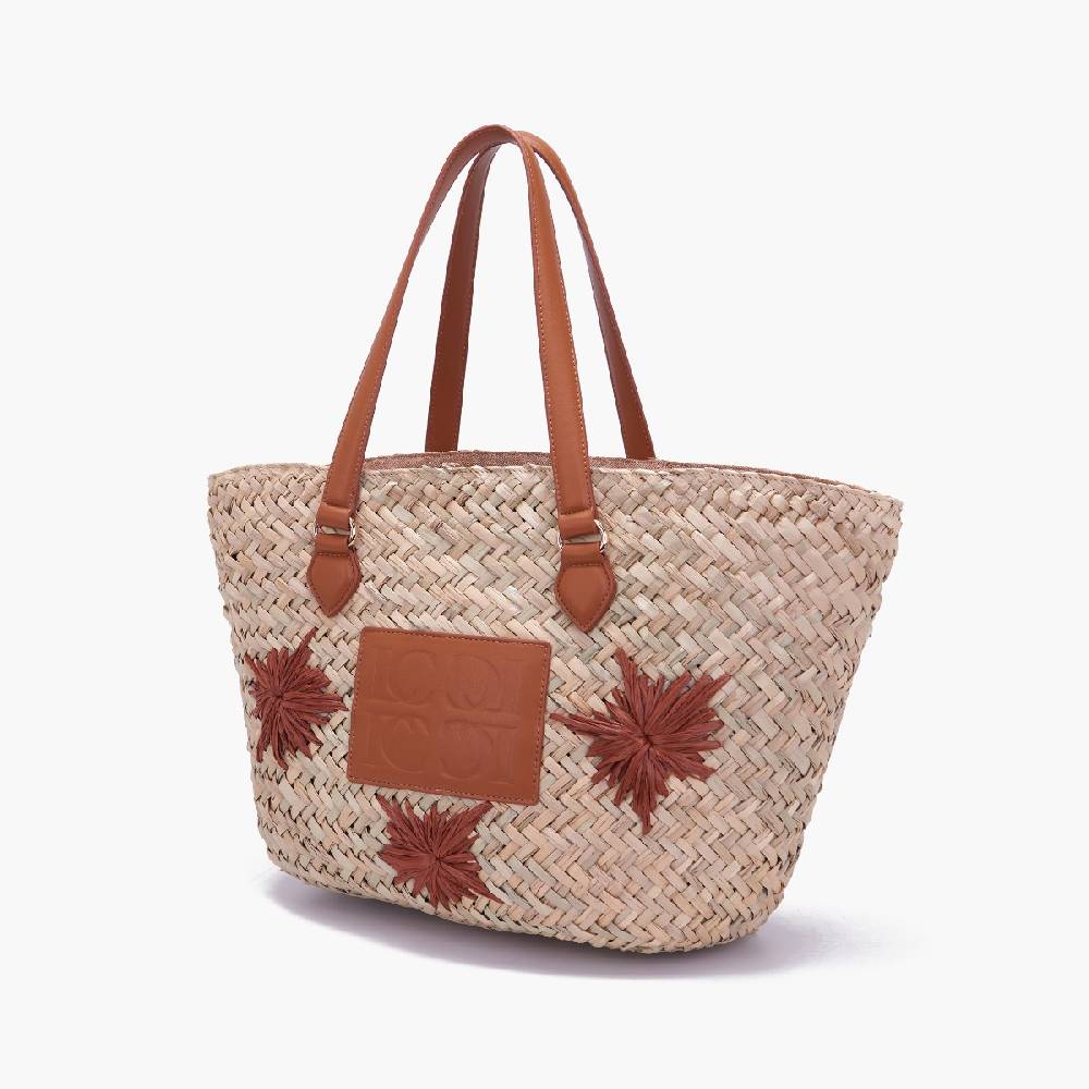La Carrie BORSA SHOPPING SEASALT CUOIO Moda