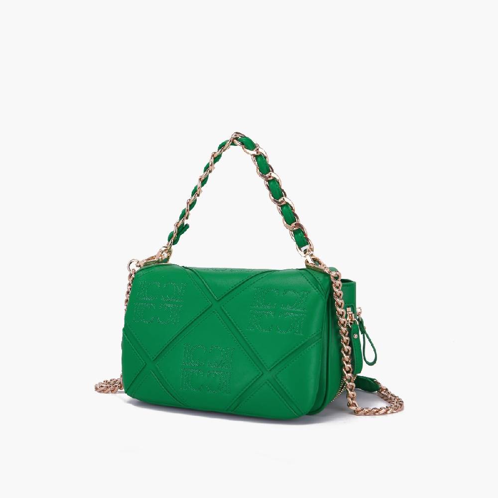 La Carrie BORSA A SPALLA PICHT DARK GREEN Affare Del Giorno