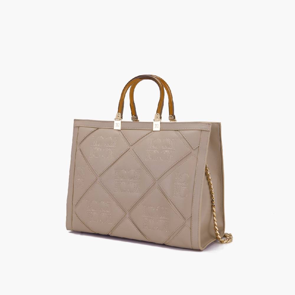 La Carrie BORSA SHOPPING PICHT TAUPE Prezzo Ridotto