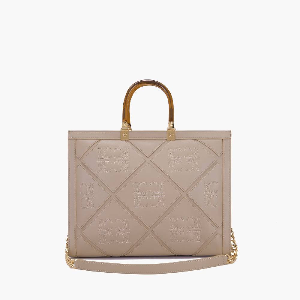 La Carrie BORSA SHOPPING PICHT TAUPE Prezzo Ridotto