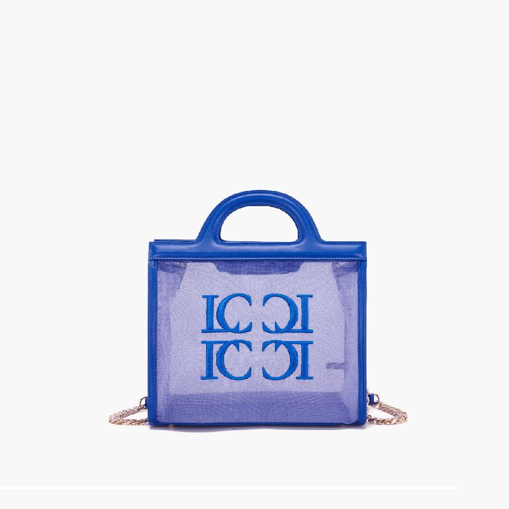 La Carrie BORSA SHOPPING SQUARE NAVY Moda