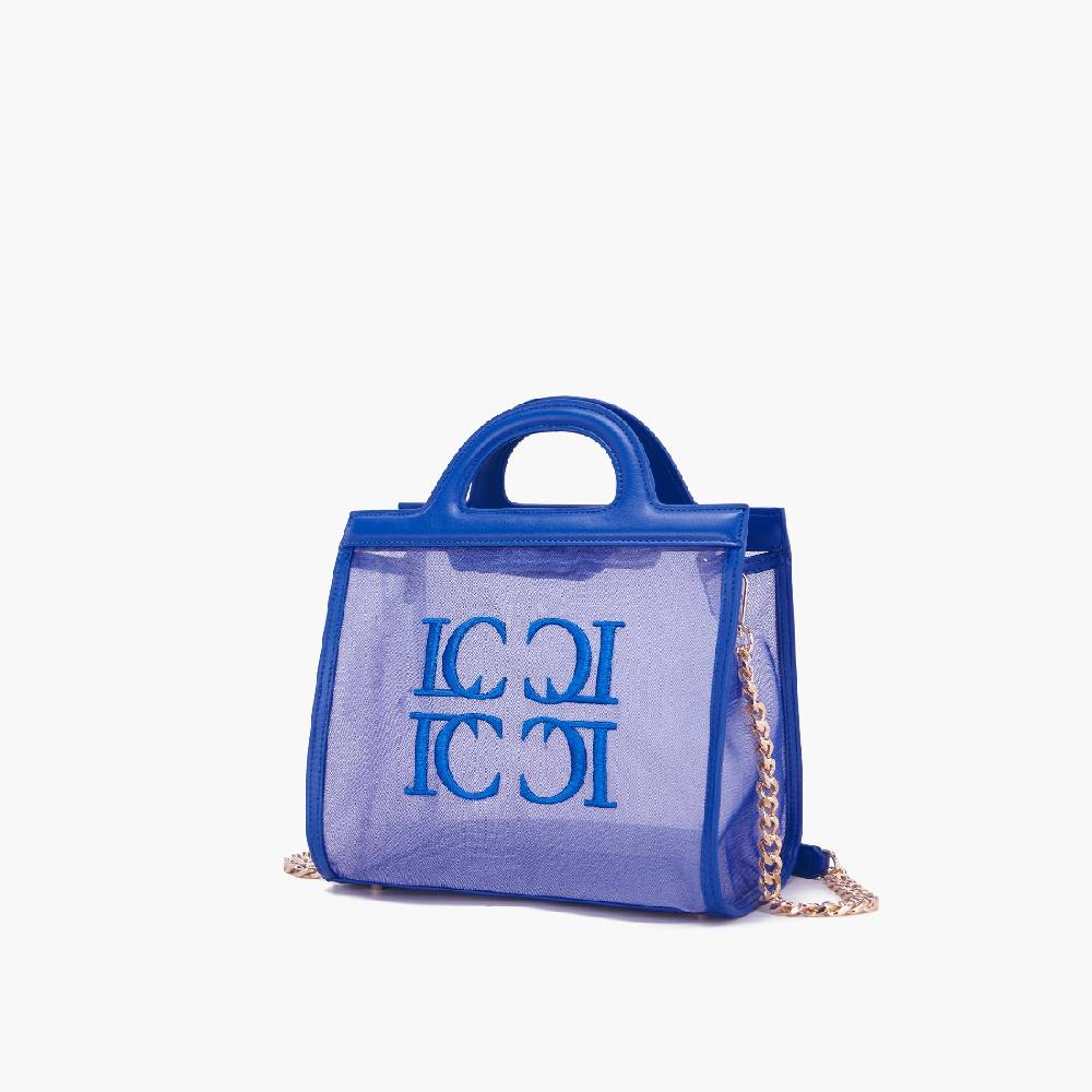La Carrie BORSA SHOPPING SQUARE NAVY Moda