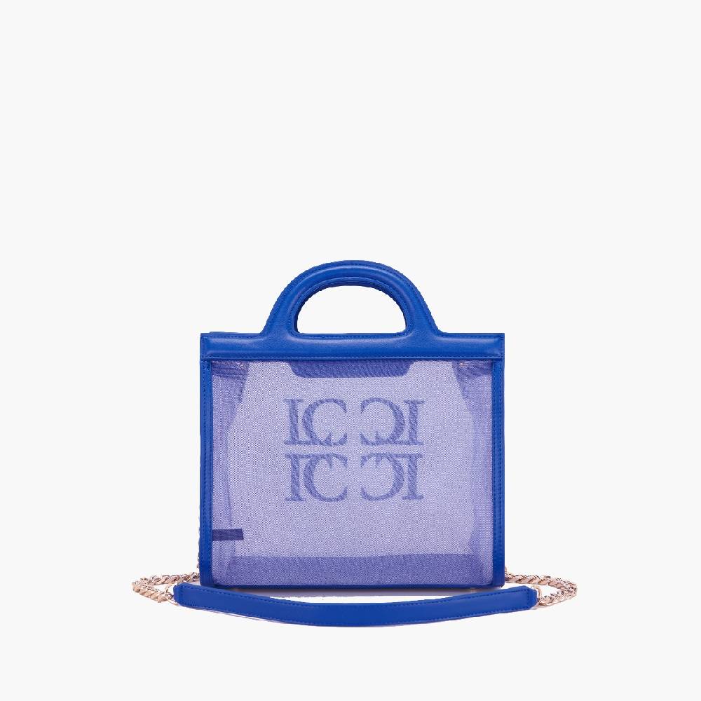 La Carrie BORSA SHOPPING SQUARE NAVY Moda