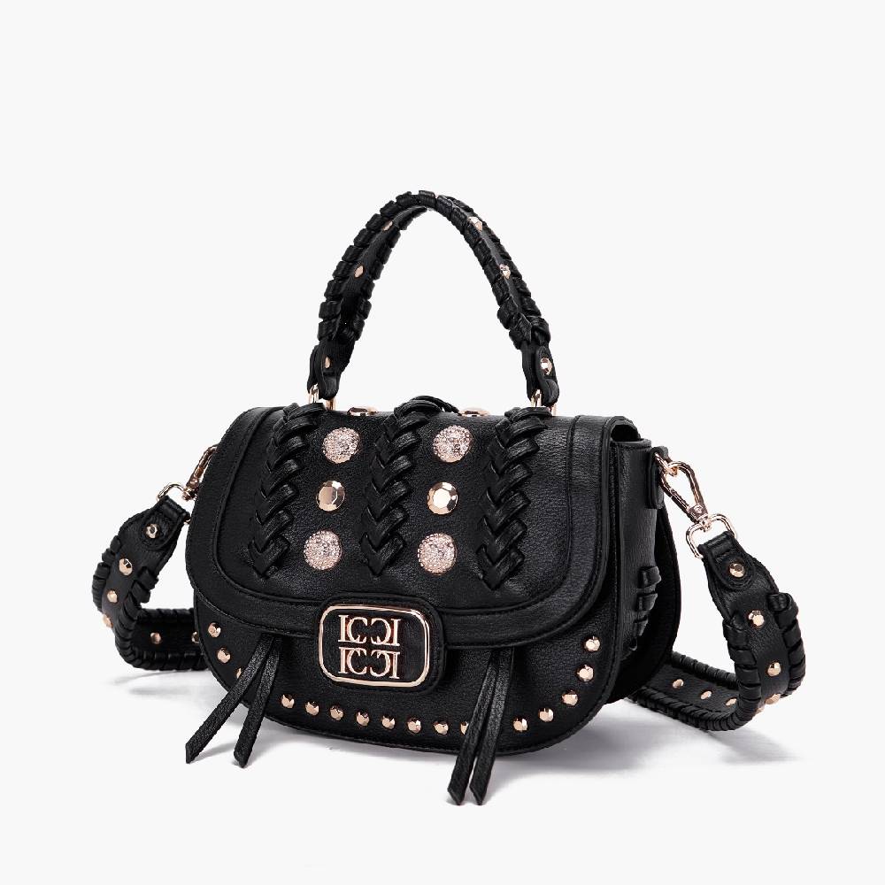 La Carrie BORSA A MANO LUMINESCENCE NERA Italia