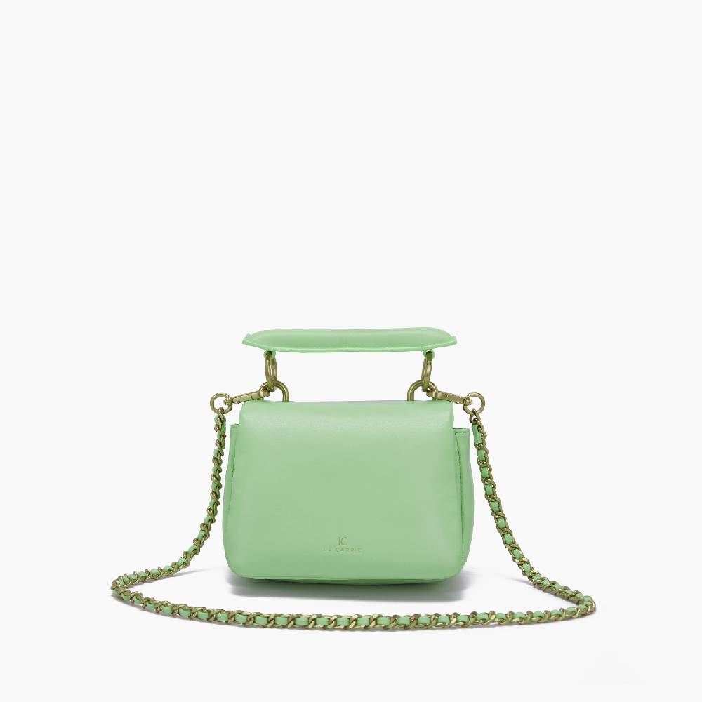 La Carrie BORSA A SPALLA MOONLIGHT LIME Nuovo
