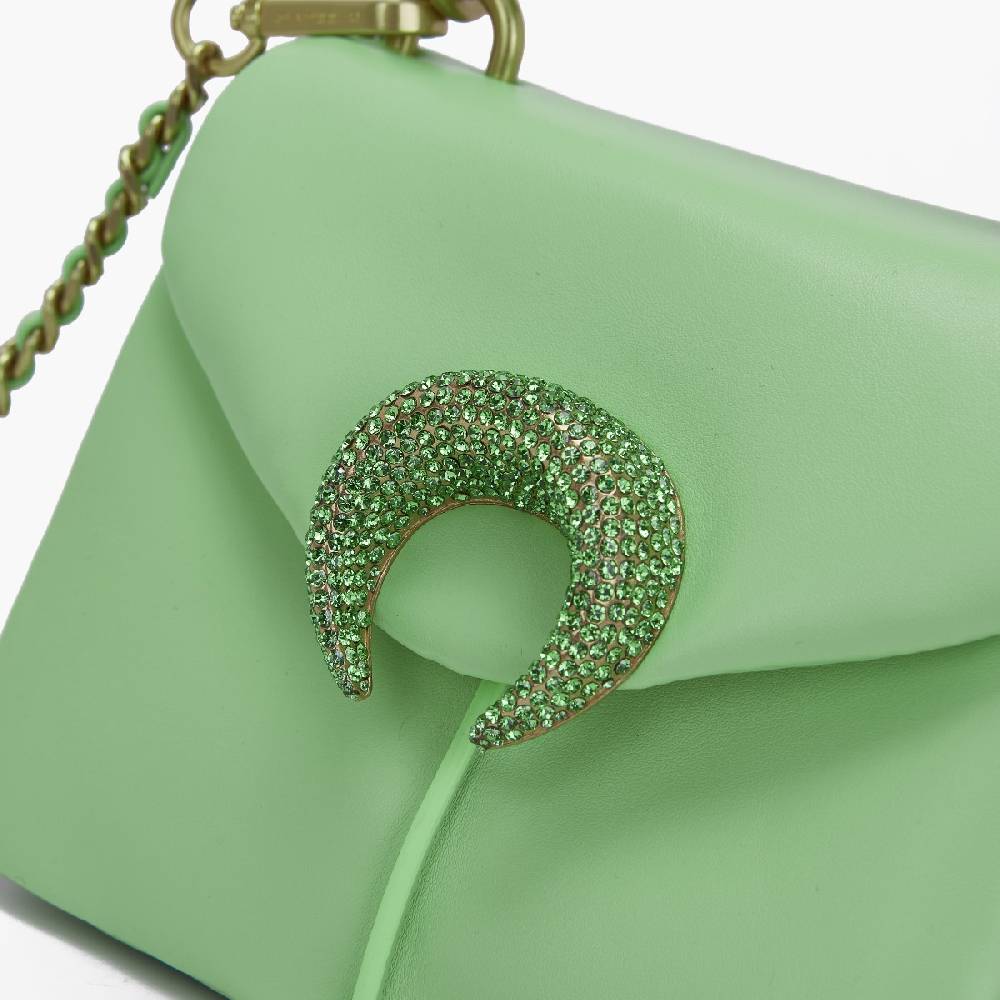 La Carrie BORSA A SPALLA MOONLIGHT LIME Nuovo