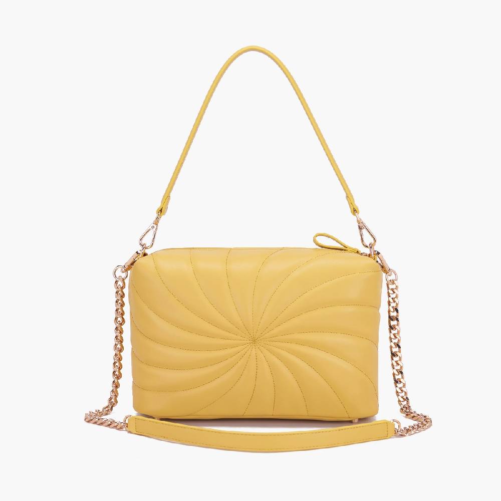 La Carrie BORSA A SPALLA OYSTER YELLOW Vendita
