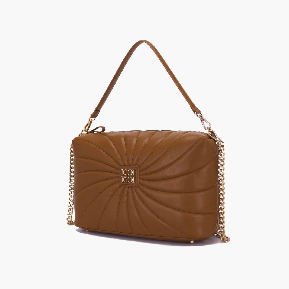 La Carrie BORSA A SPALLA OYSTER CUOIO Soddisfazione Garantita