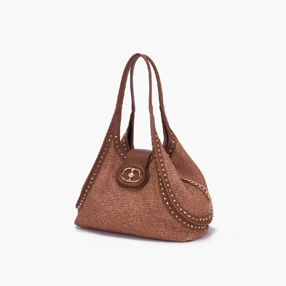 La Carrie BORSA SHOPPING ROMANTIC BRANDY In Vendita