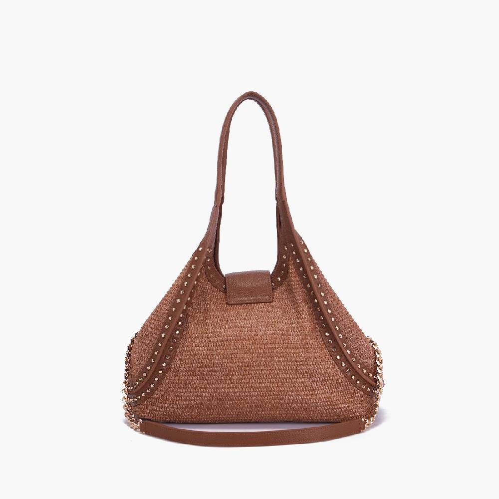 La Carrie BORSA SHOPPING ROMANTIC BRANDY In Vendita