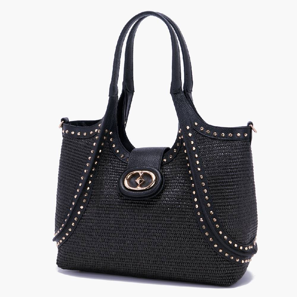 La Carrie BORSA SHOPPING ROMANTIC BLACK Saldi
