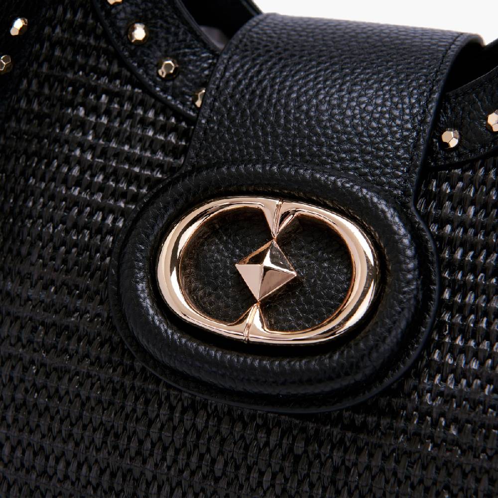 La Carrie BORSA SHOPPING ROMANTIC BLACK Saldi