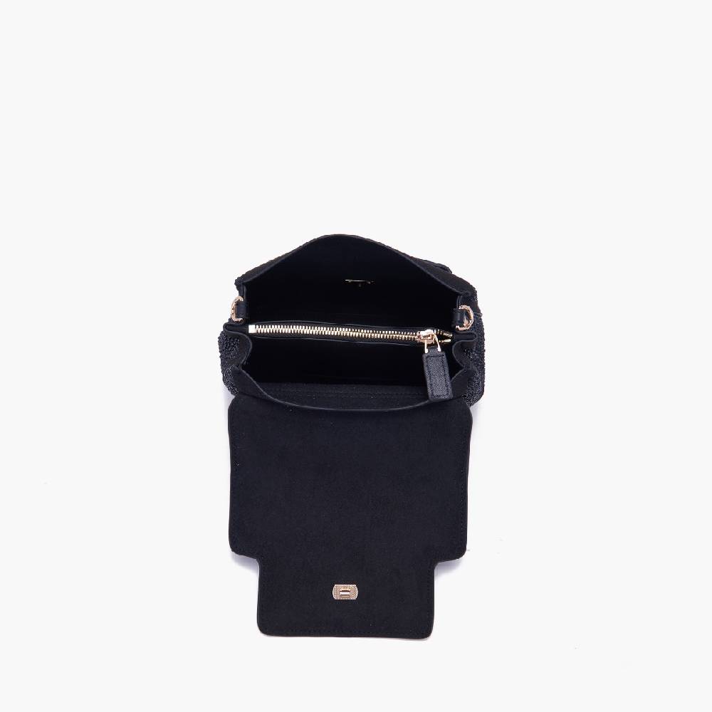 La Carrie BORSA A MANO LOGO NERA Offerte