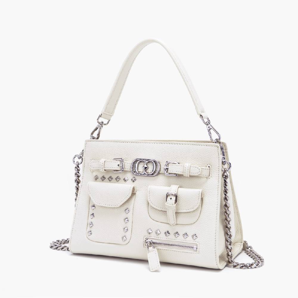 La Carrie BORSA SHOPPING ROCK IVORY Vendita Calda