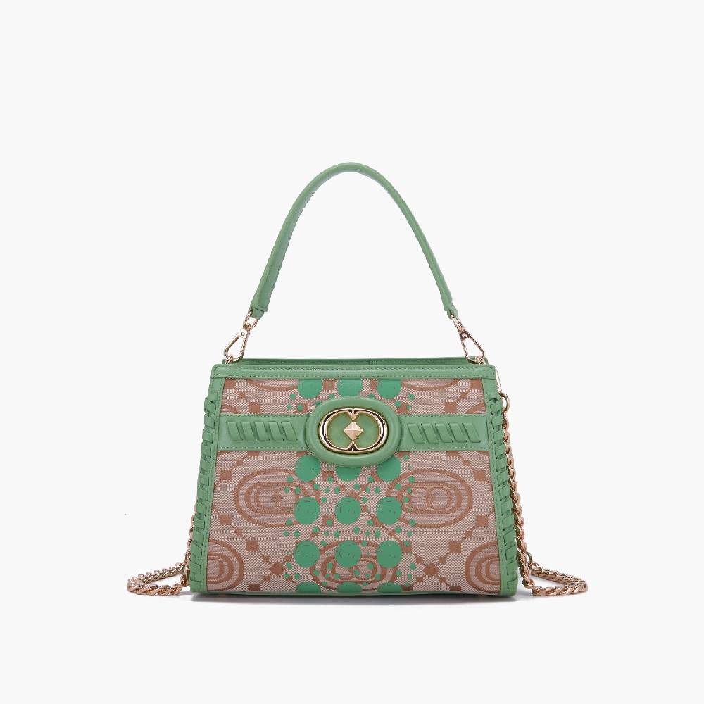 La Carrie BORSA SHOPPING MONOGRAM PISTACCHIO Vendita Economica