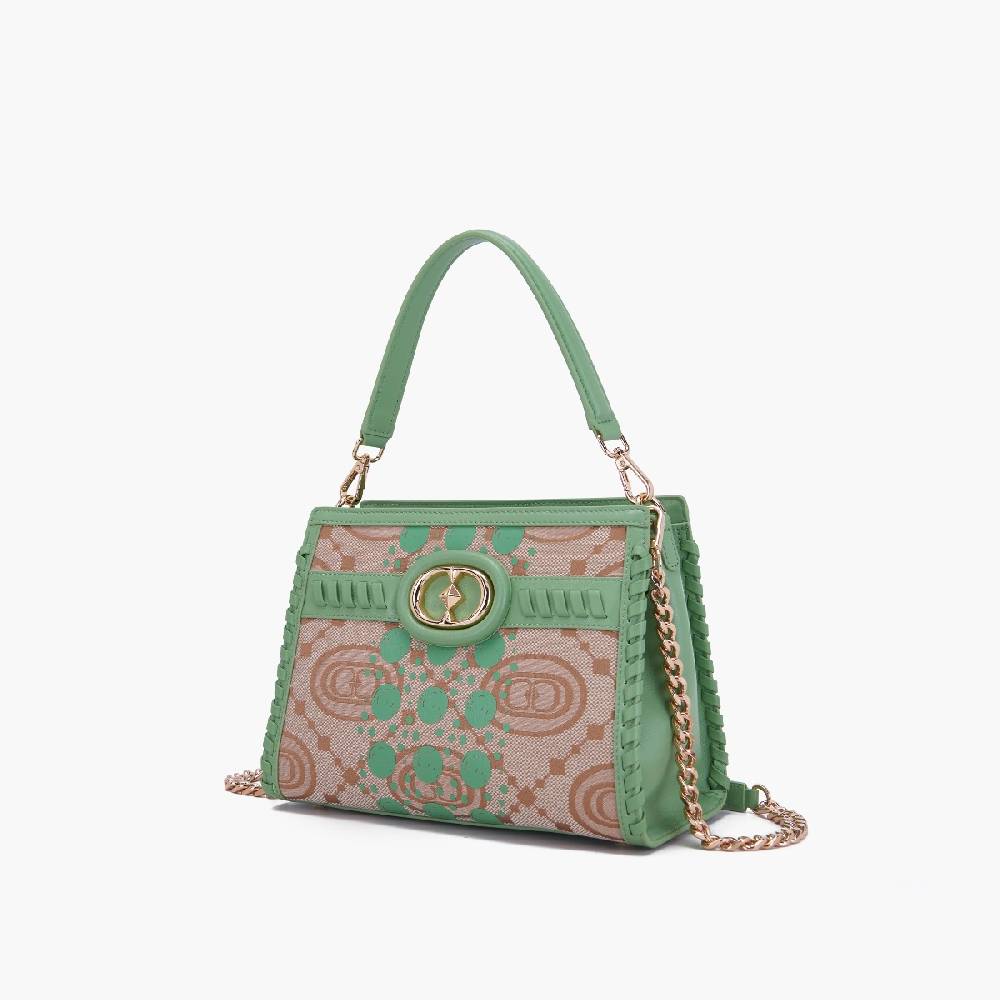 La Carrie BORSA SHOPPING MONOGRAM PISTACCHIO Vendita Economica