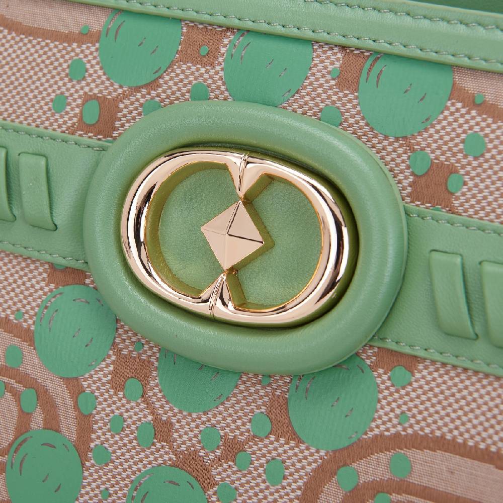 La Carrie BORSA SHOPPING MONOGRAM PISTACCHIO Vendita Economica