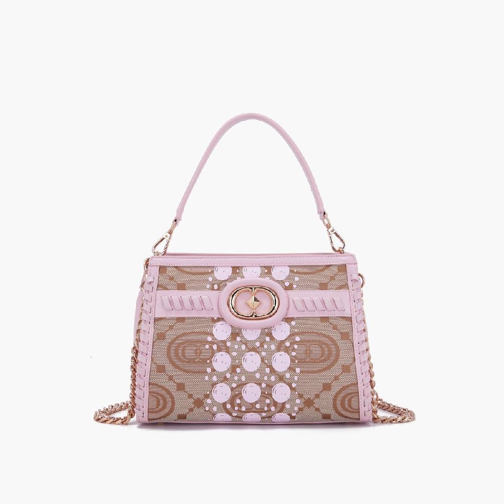 La Carrie BORSA SHOPPING MONOGRAM ROSA Saldi Di Fabbrica