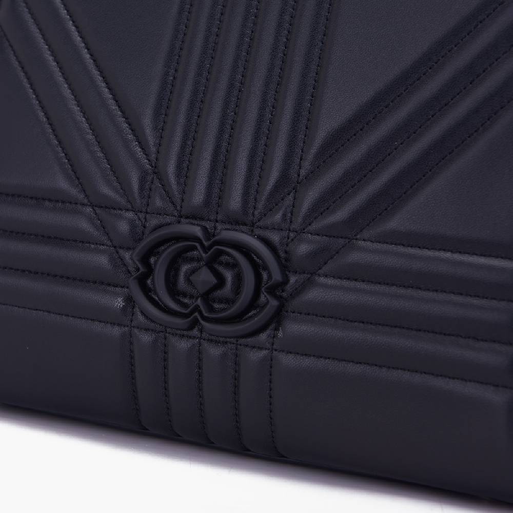 La Carrie BORSA SHOPPING GRATE NERA Vendite Flash