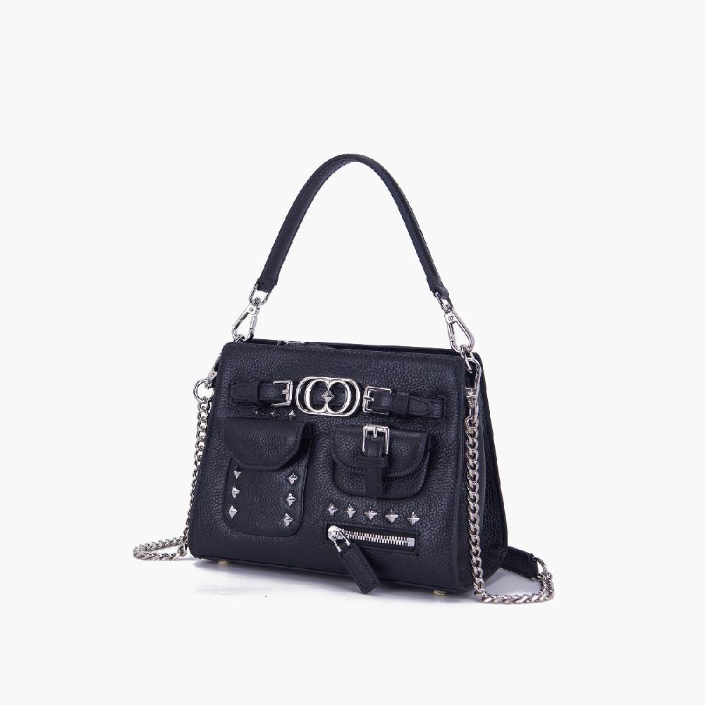 La Carrie BORSA SHOPPING ROCK NERA Nuova