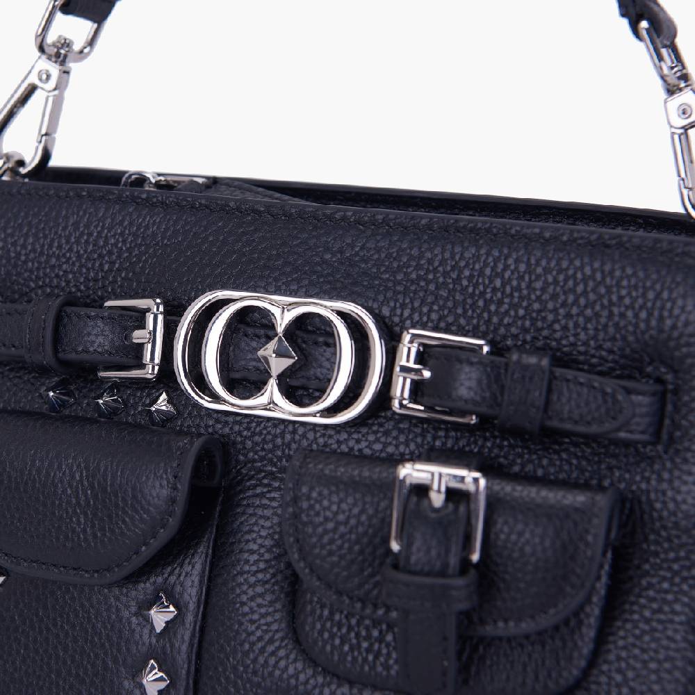La Carrie BORSA SHOPPING ROCK NERA Nuova