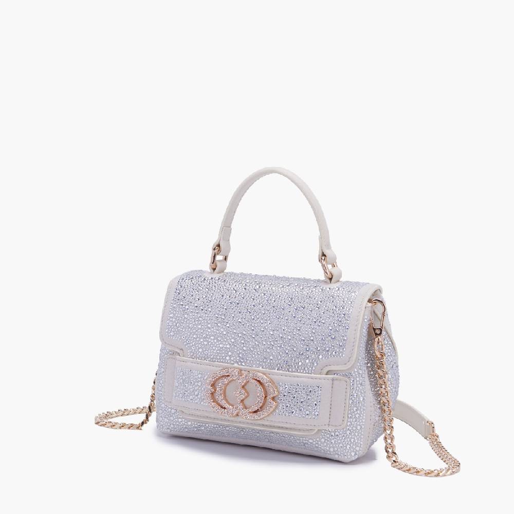 La Carrie BORSA A MANO LOGO IVORY Italy