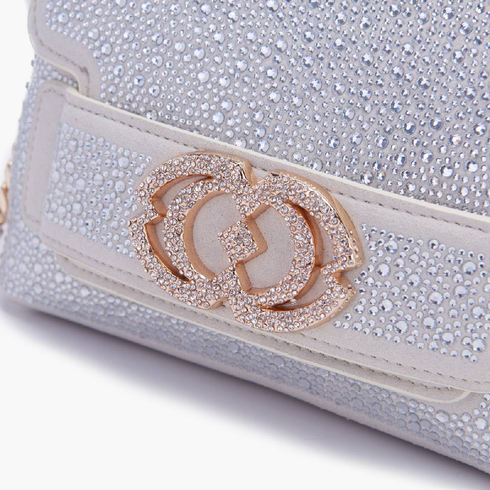 La Carrie BORSA A MANO LOGO IVORY Italy