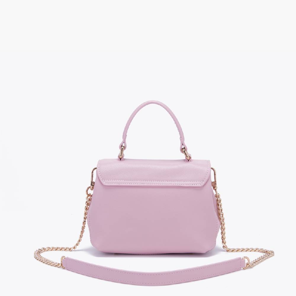 La Carrie BORSA A MANO LOGO ROSA Nuovo