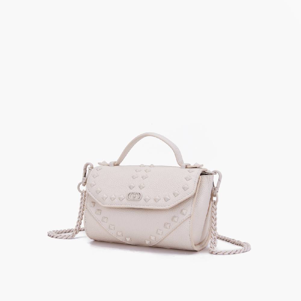 La Carrie MINI BORSA A MANO FRIVOLOUS IVORY Vendita Calda