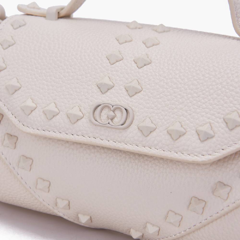 La Carrie MINI BORSA A MANO FRIVOLOUS IVORY Vendita Calda