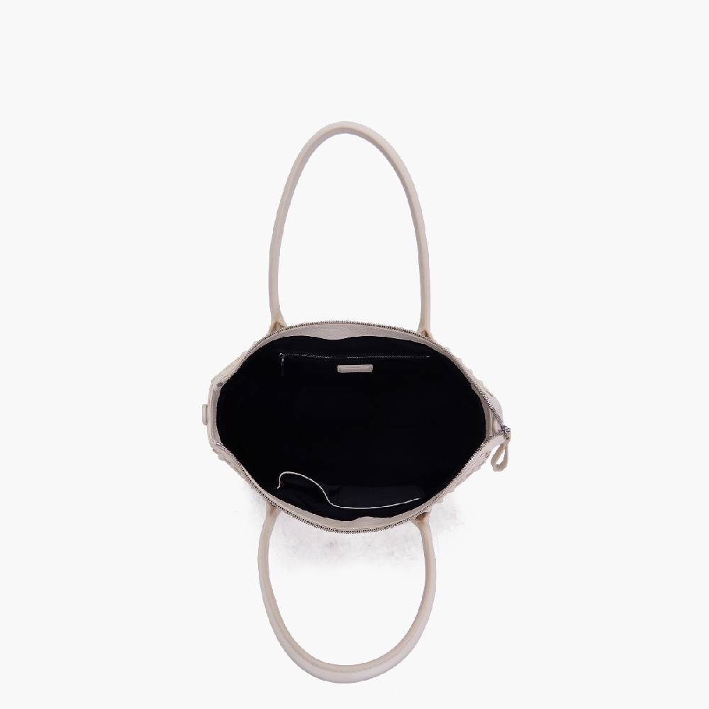 La Carrie BORSA A MANO FRIVOLOUS IVORY Spedizione Gratuita