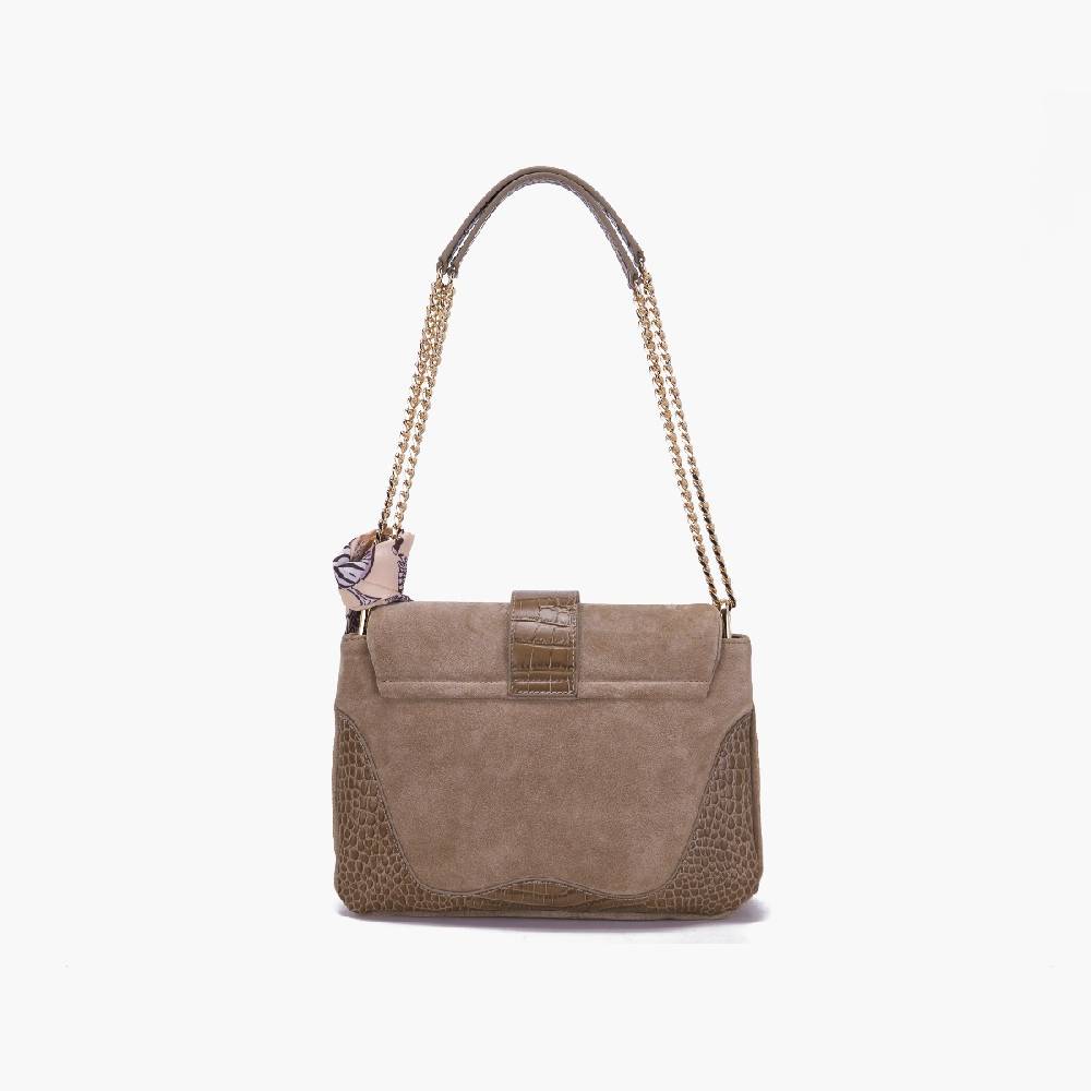 La Carrie BORSA A SPALLA TEMPEST TAUPE Soddisfazione Garantita