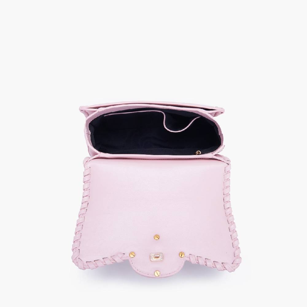 La Carrie BORSA A MANO MONOGRAM ROSA Sottocosto