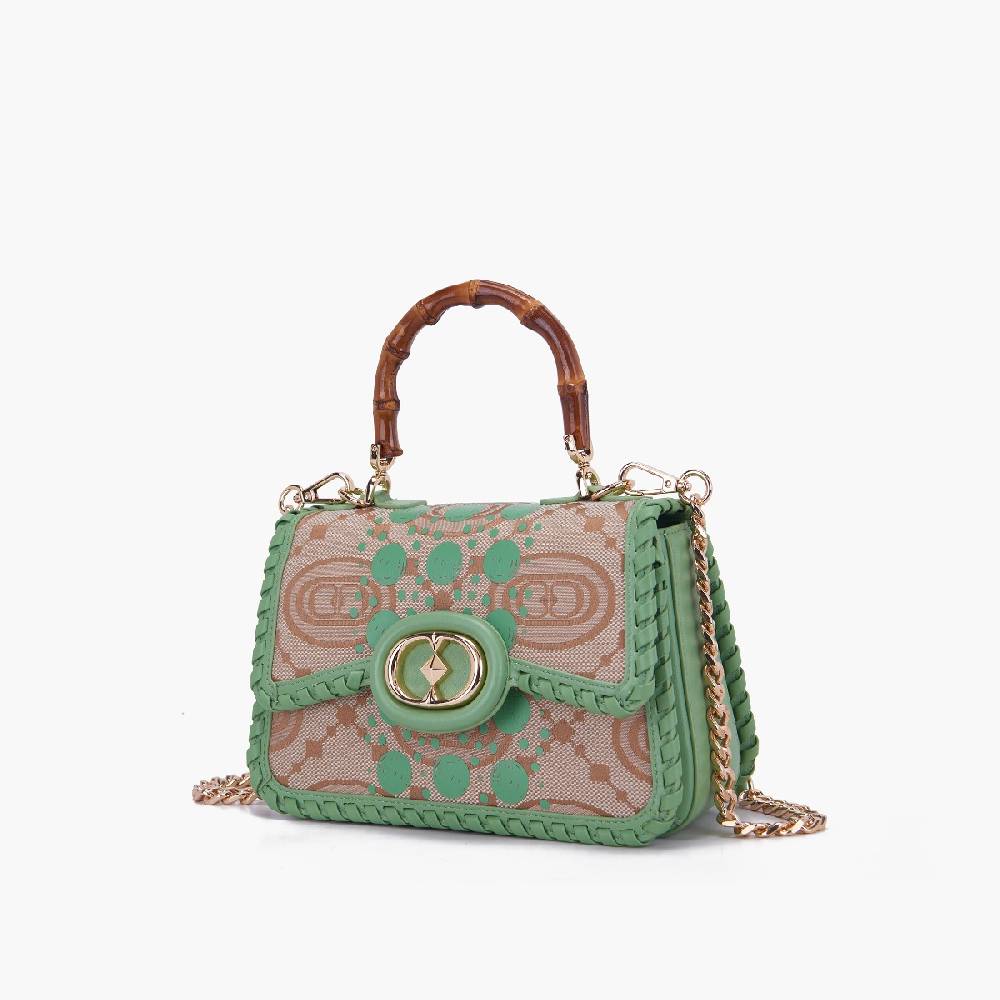 La Carrie BORSA A MANO MONOGRAM PISTACCHIO Convenienza
