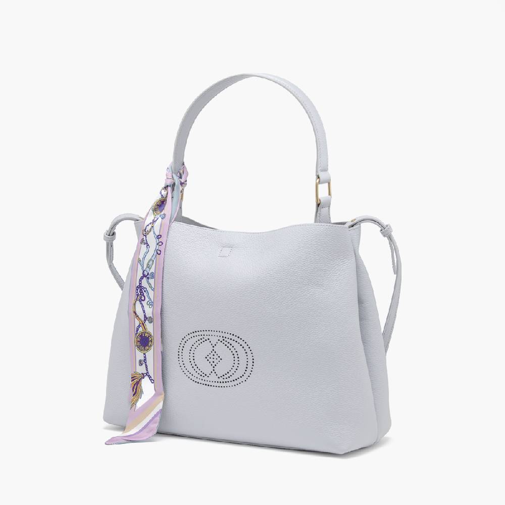 La Carrie BORSA SHOPPING DRILLED SKY Sconto