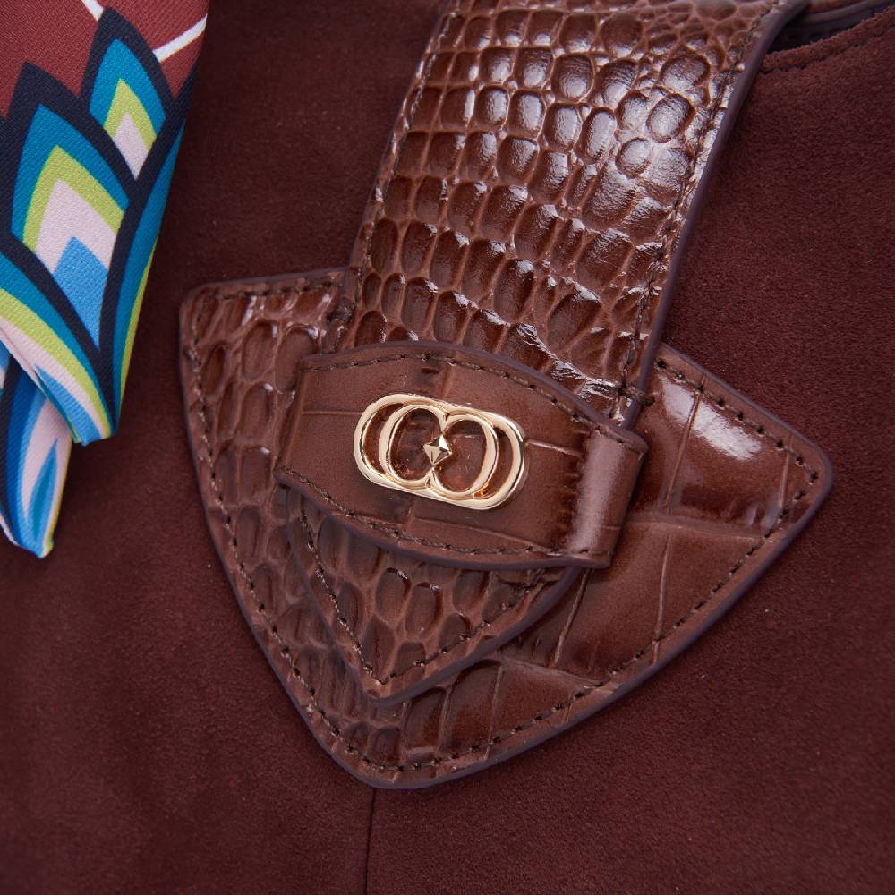La Carrie BORSA SHOPPING TEMPEST BROWN Outlet