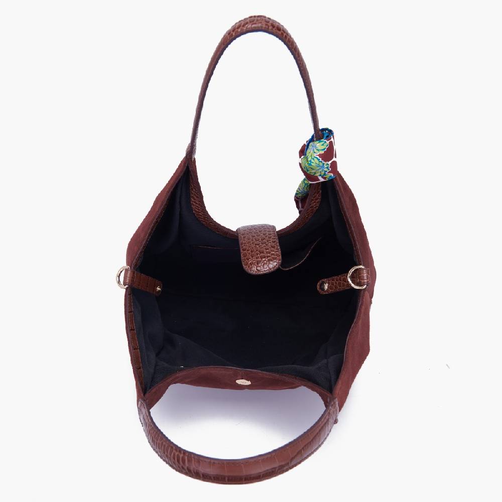 La Carrie BORSA SHOPPING TEMPEST BROWN Outlet