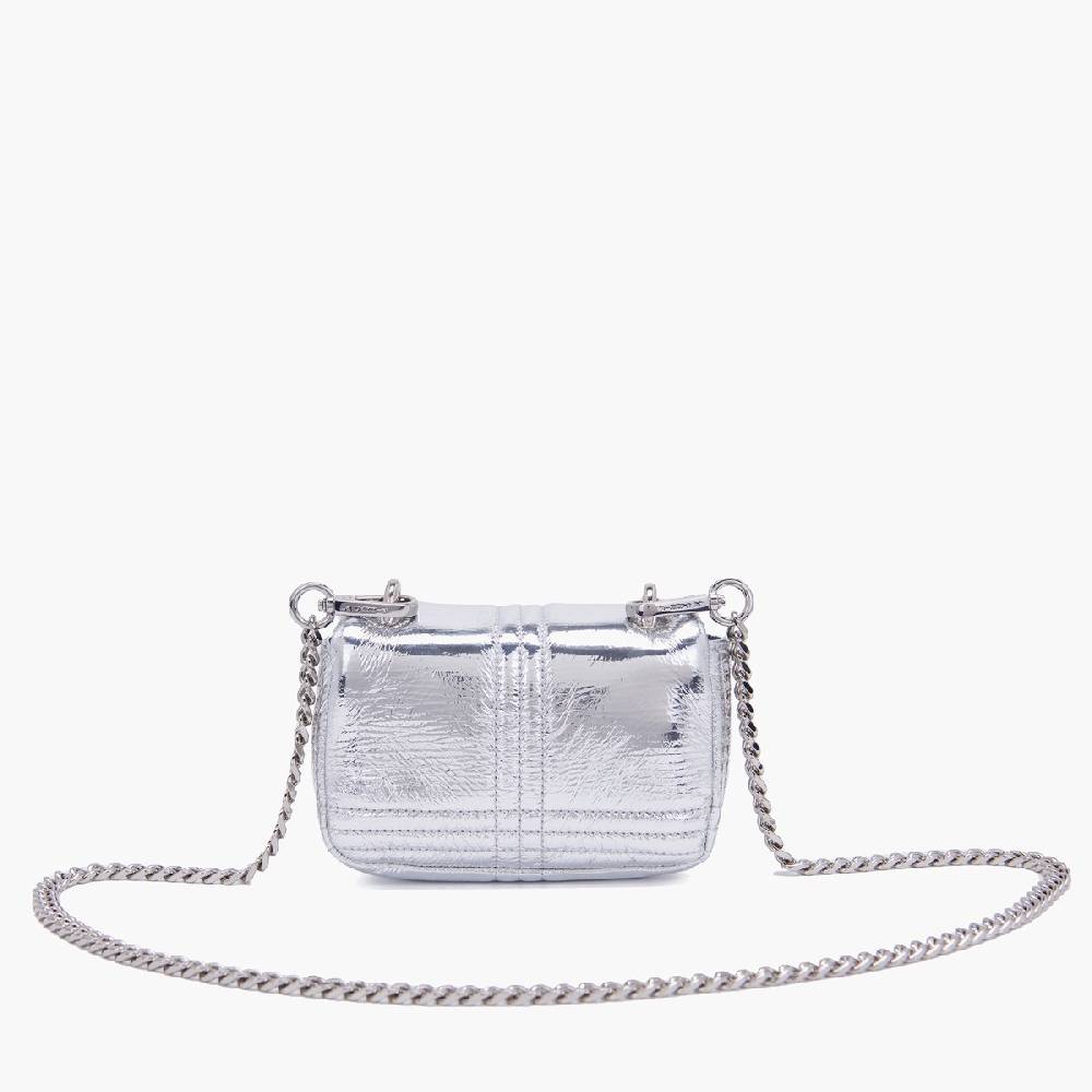 La Carrie MINI BORSA A SPALLA SHINY SILVER Hotsell