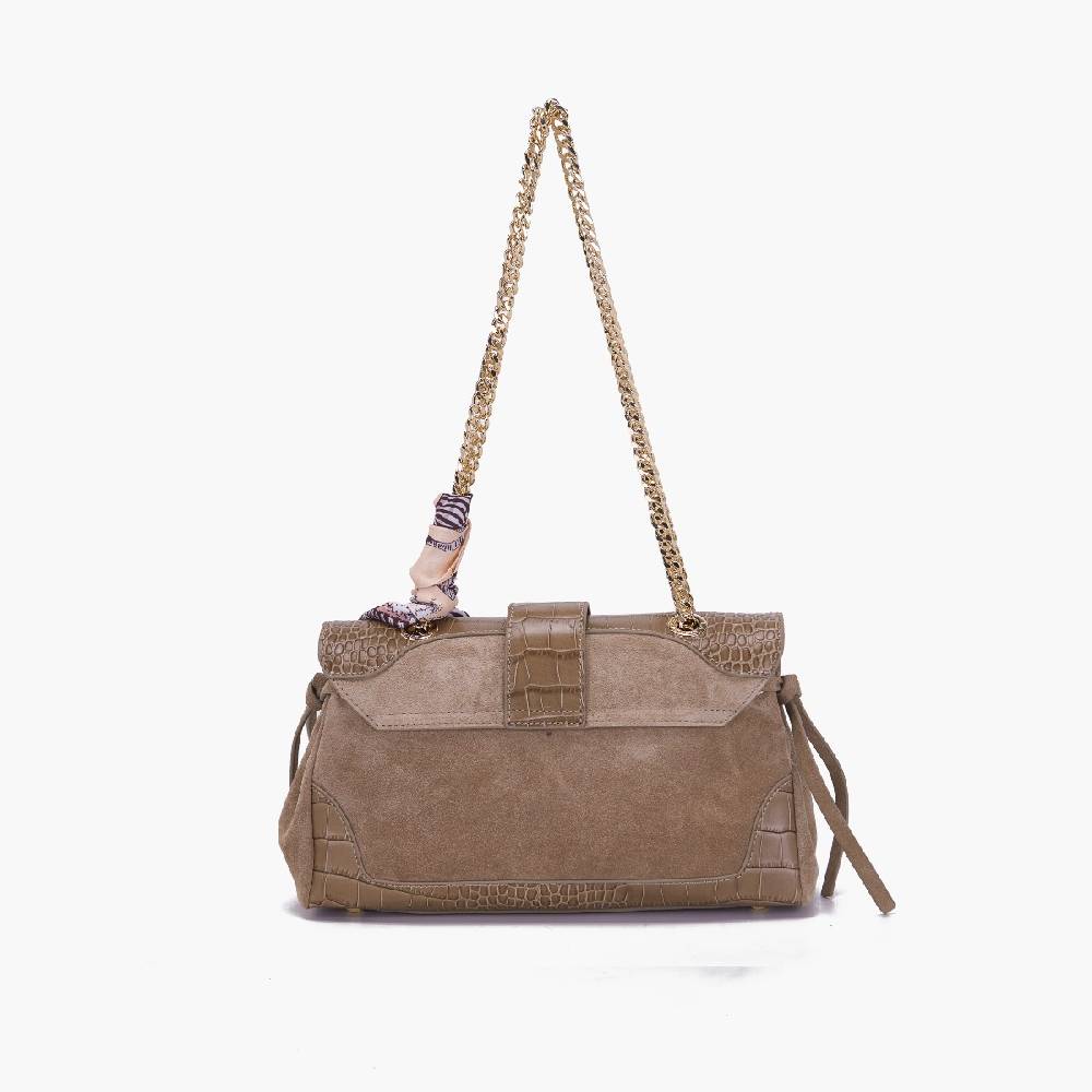 La Carrie BORSA A SPALLA TEMPEST TAUPE Vendita Economica