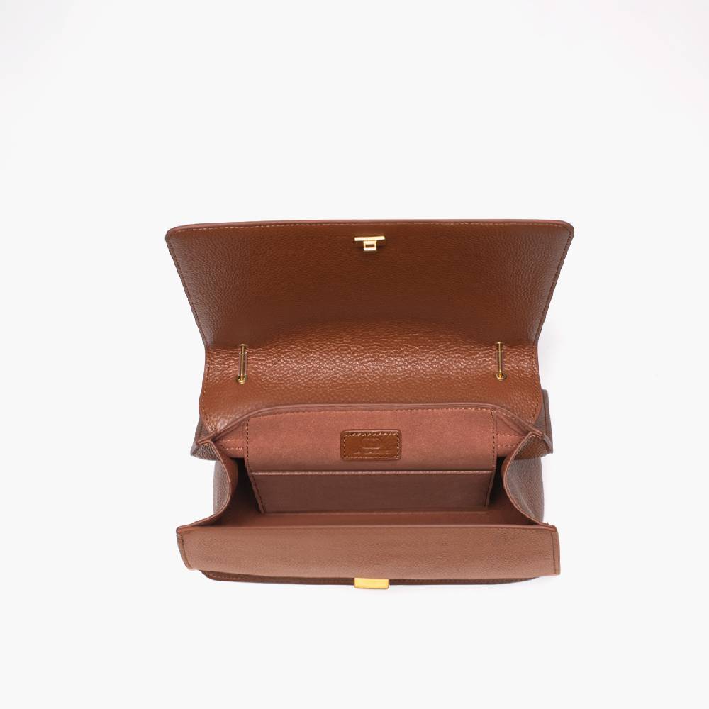La Carrie BORSA A SPALLA DRILLED CUOIO Vendite Flash
